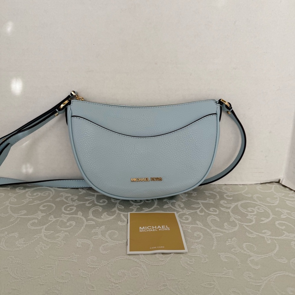 NWOT Michael Kors Dover Small Leather Crossbody Bag